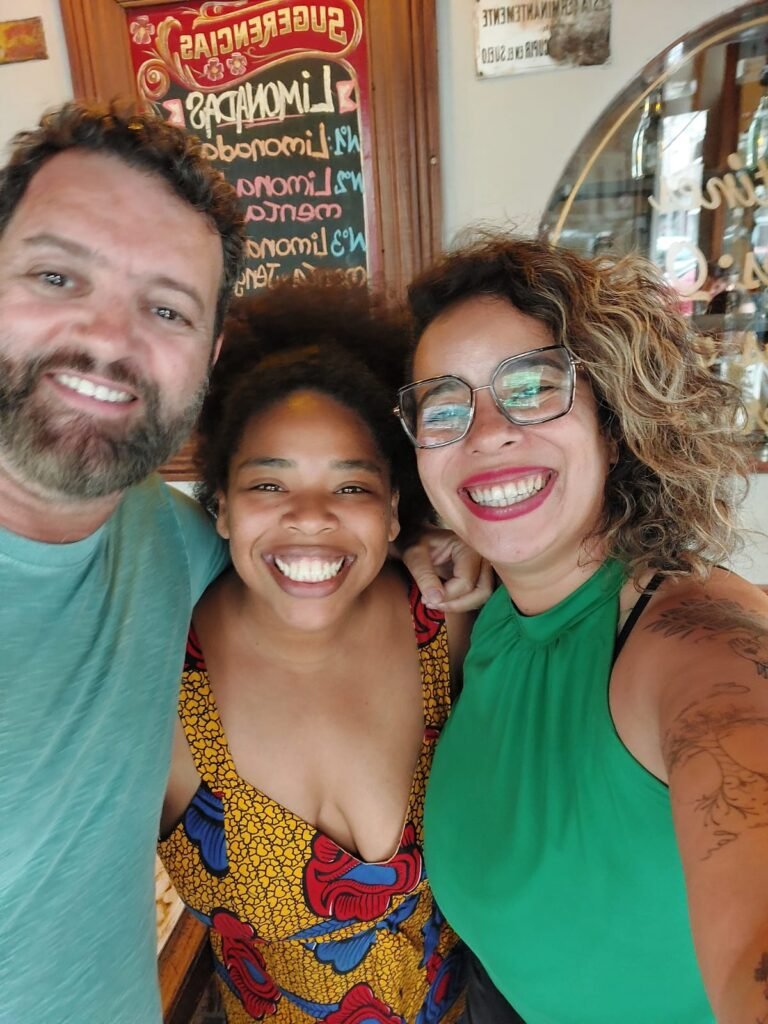 Danielle Santa, Bento e eu no E Federal em Buenos Aires